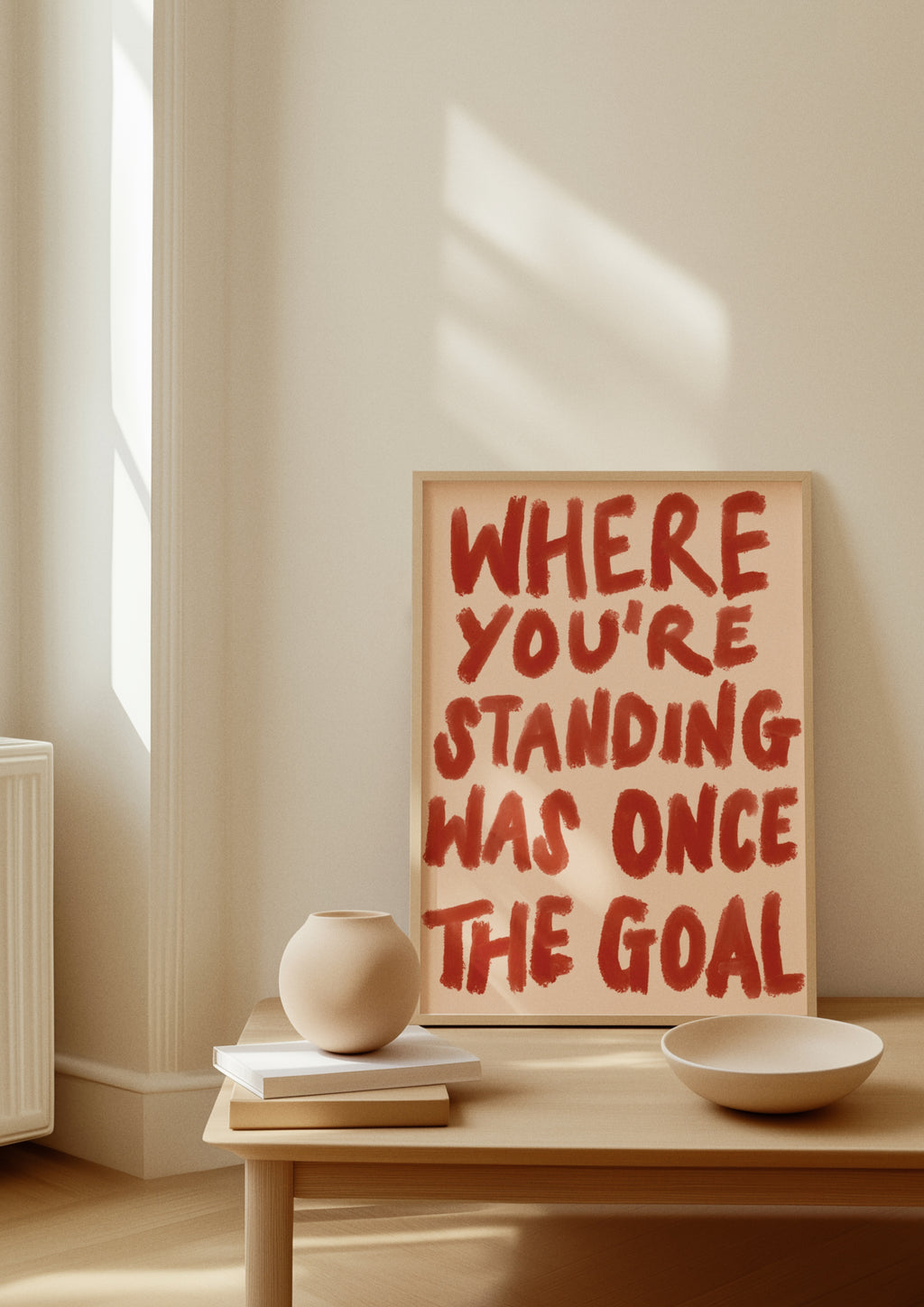 Where you’re standing was once the goal print