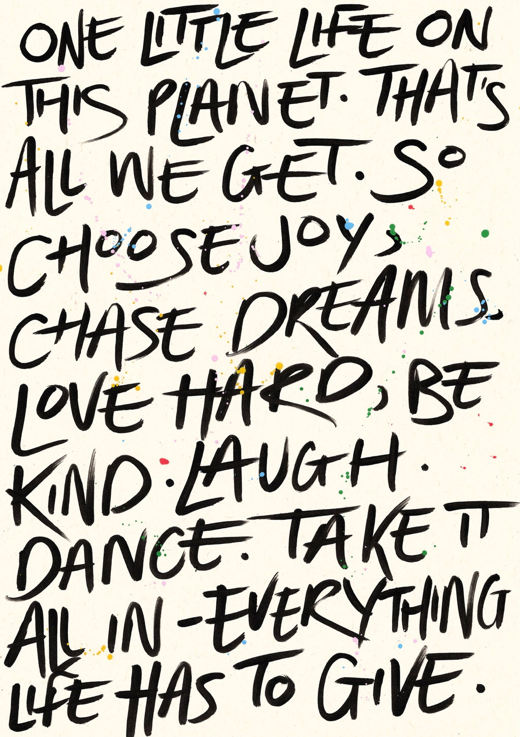 One little life print