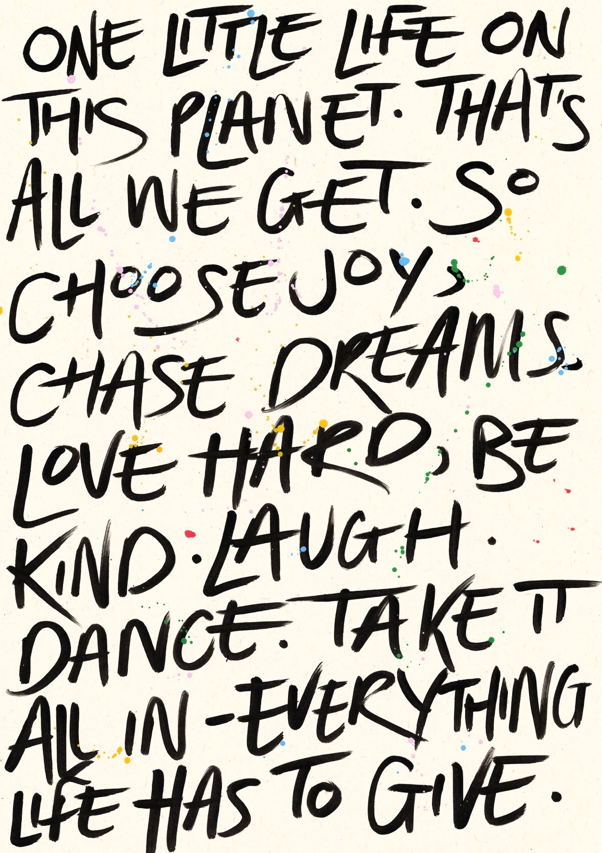 One little life print