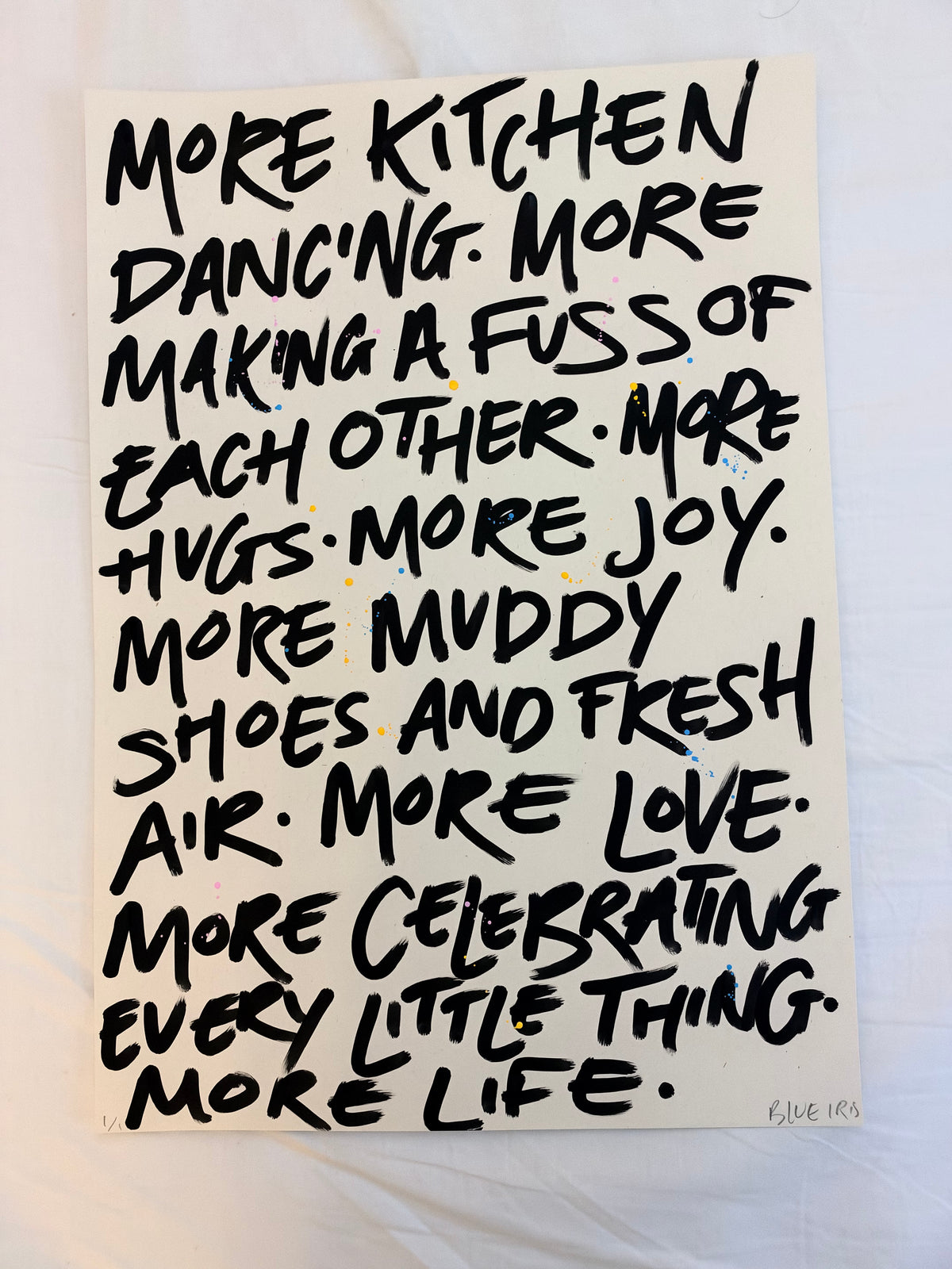 More kitchen dancing A3 original art piece