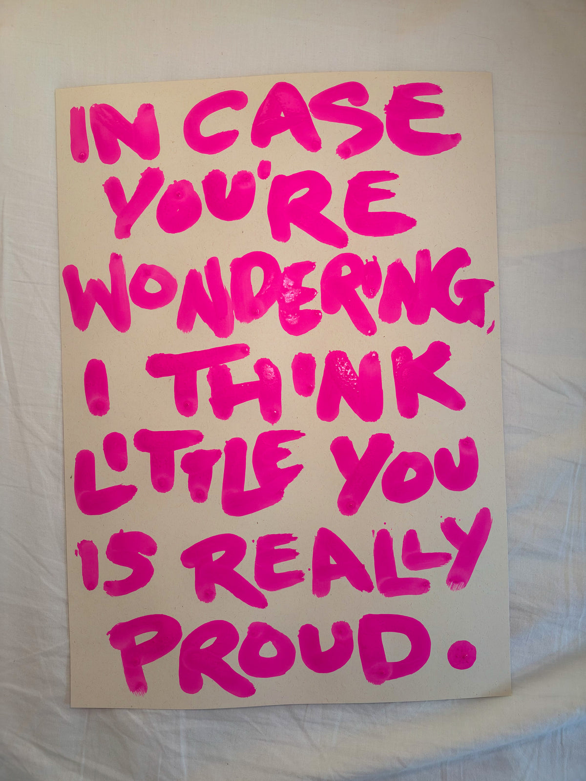I think little you would be really proud A3 original art piece