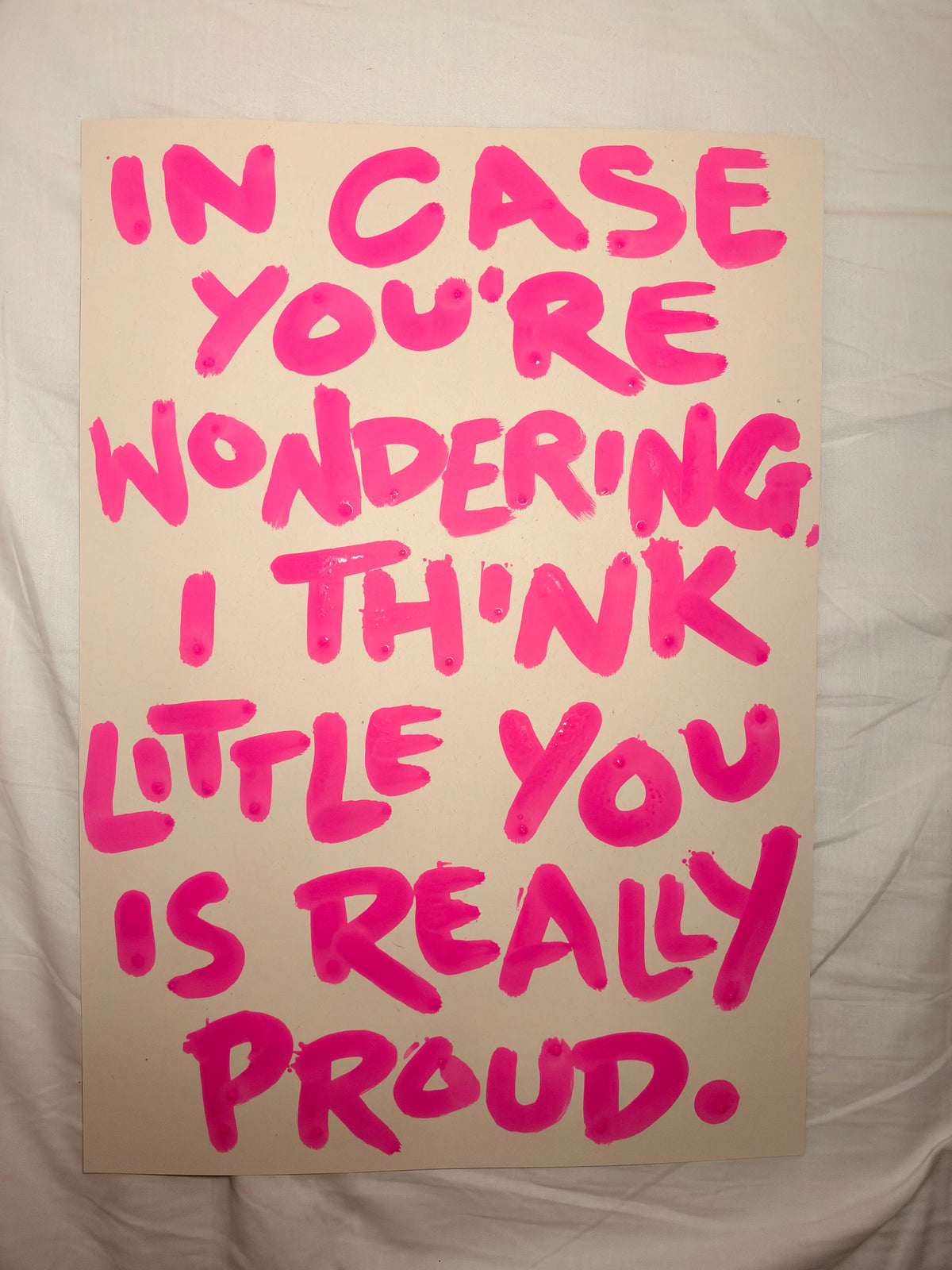 I think little you would be really proud A3 original art piece V3