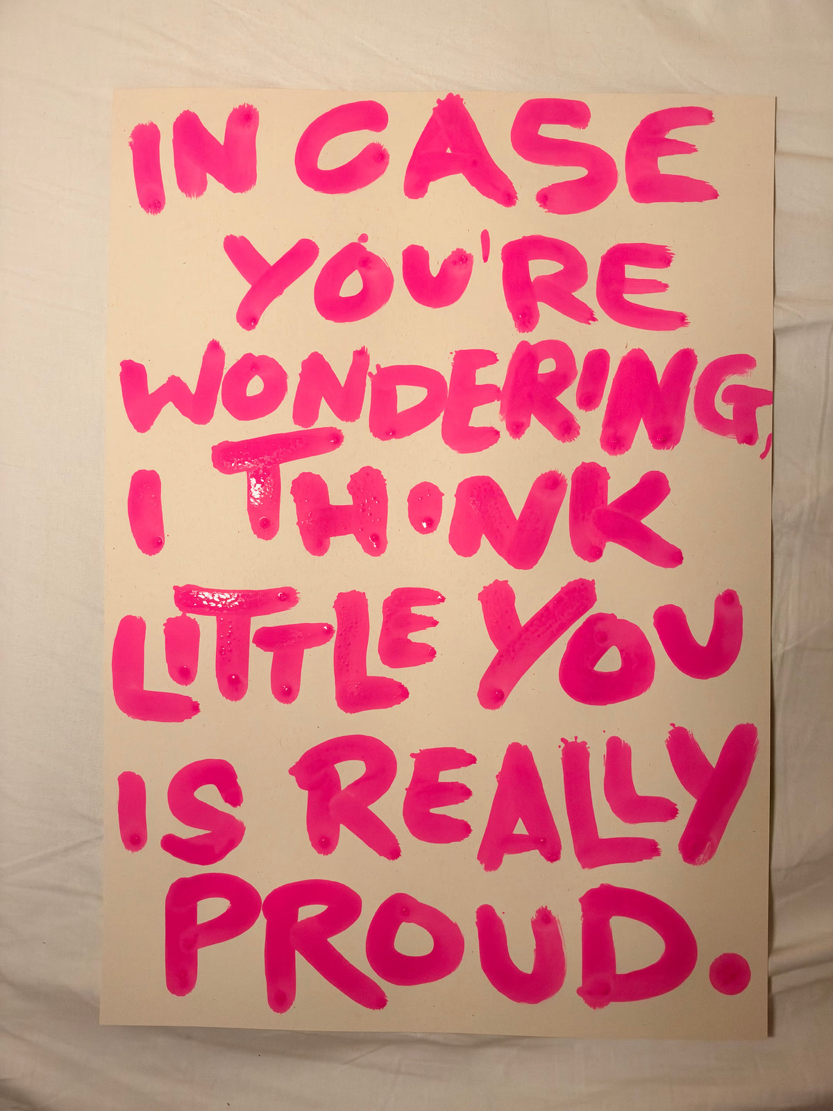 I think little you would be really proud A3 original art piece V2