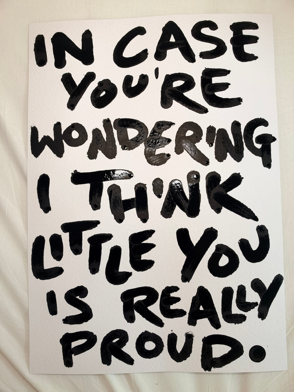 I think little you would be really proud A3 original art piece