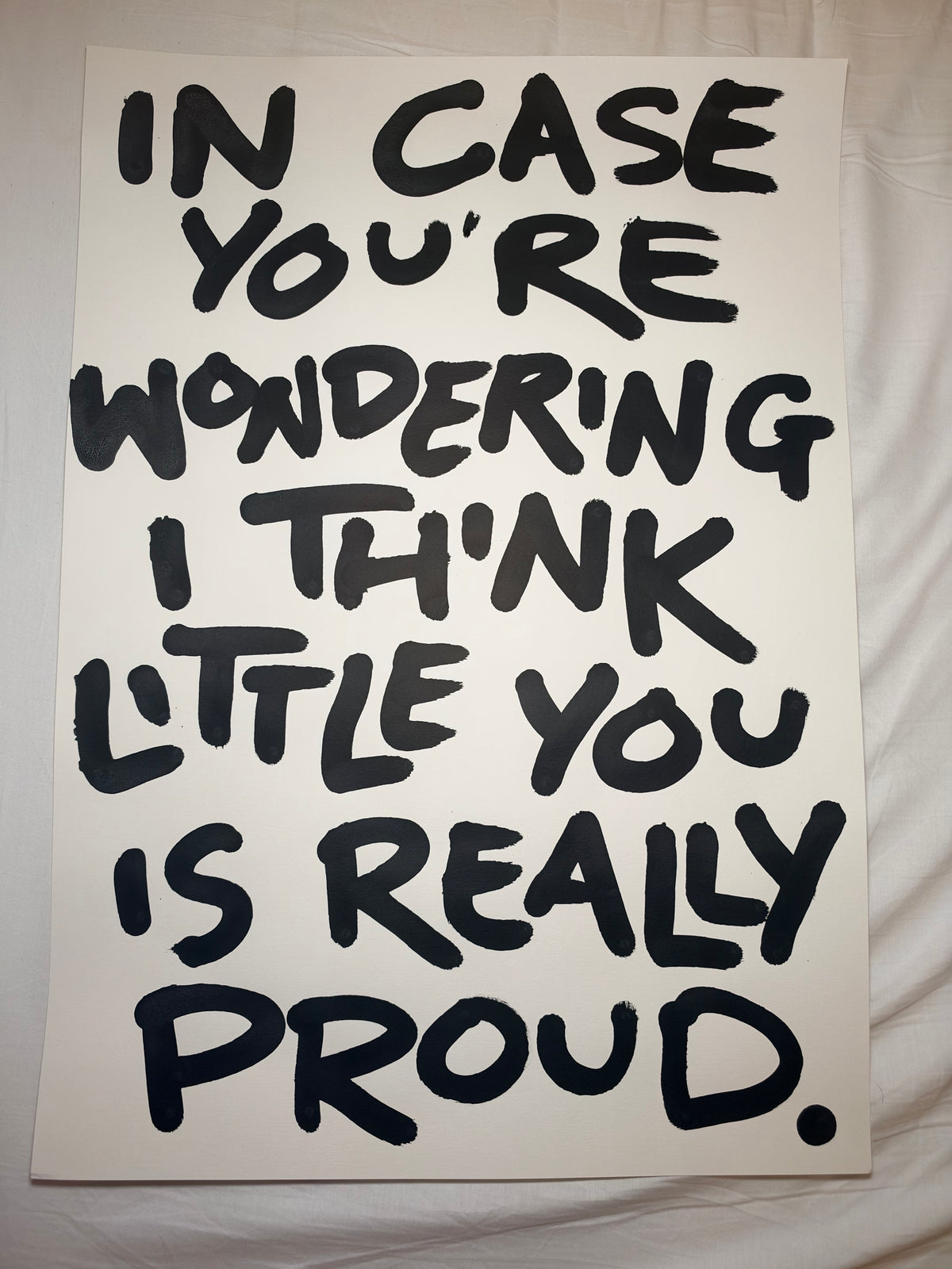 I think little you would be really proud A2 original art piece